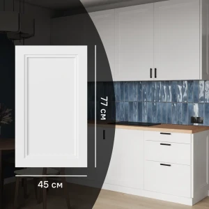 KONSENSA Фальшпанель Котлас белая для кухни с филенкой 89387738