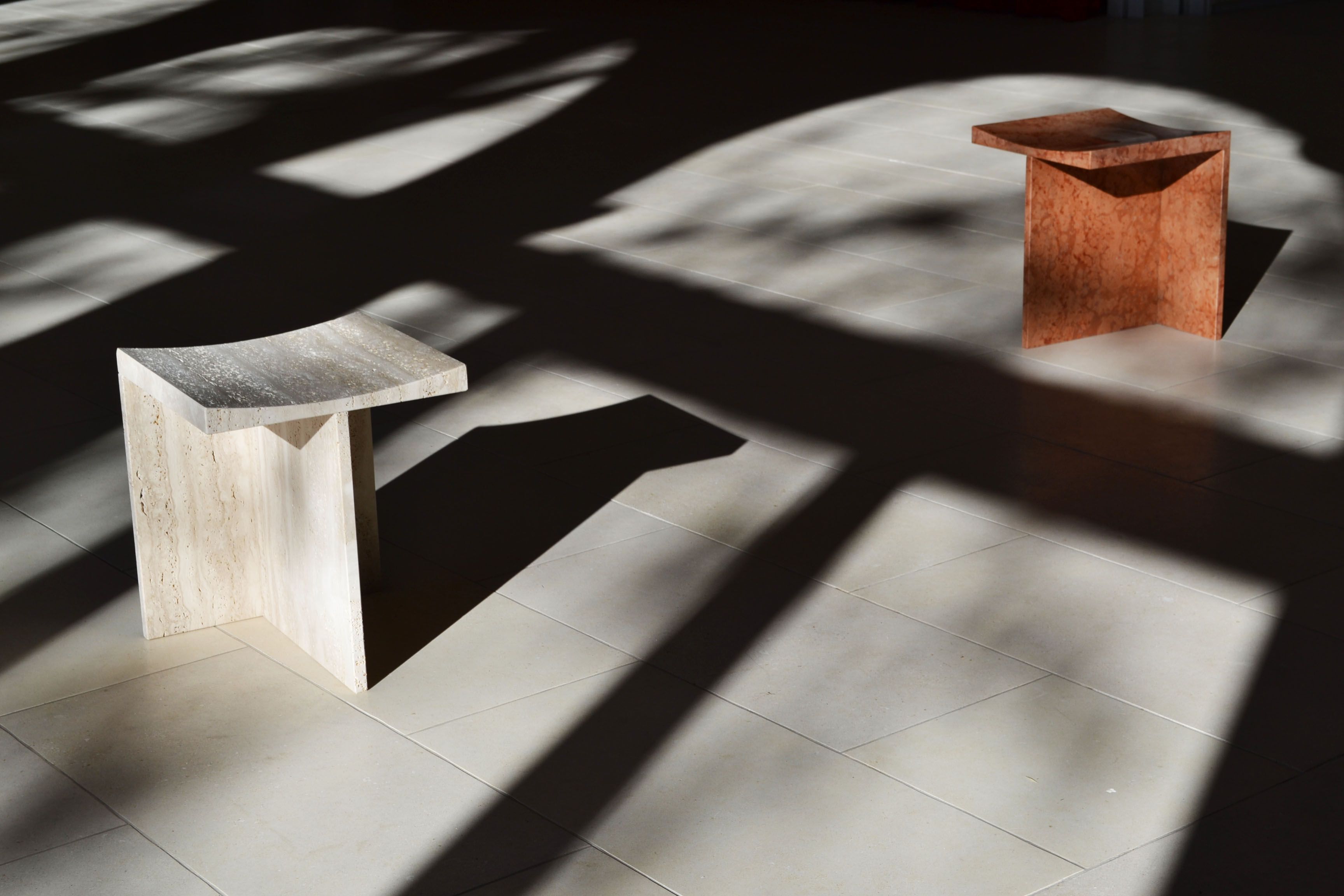 Табурет из Римского травертина Pistore Marmi Pistore Marmi X McGannon Saad ARCH-00053647 - Вид №8