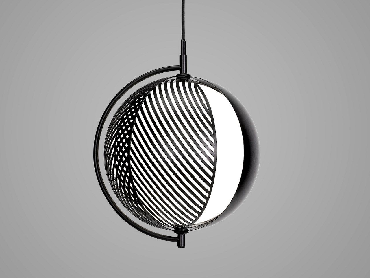 Подвесной светильник из стали и стекла OBLURE мир ARCH-00094683 - Вид №1