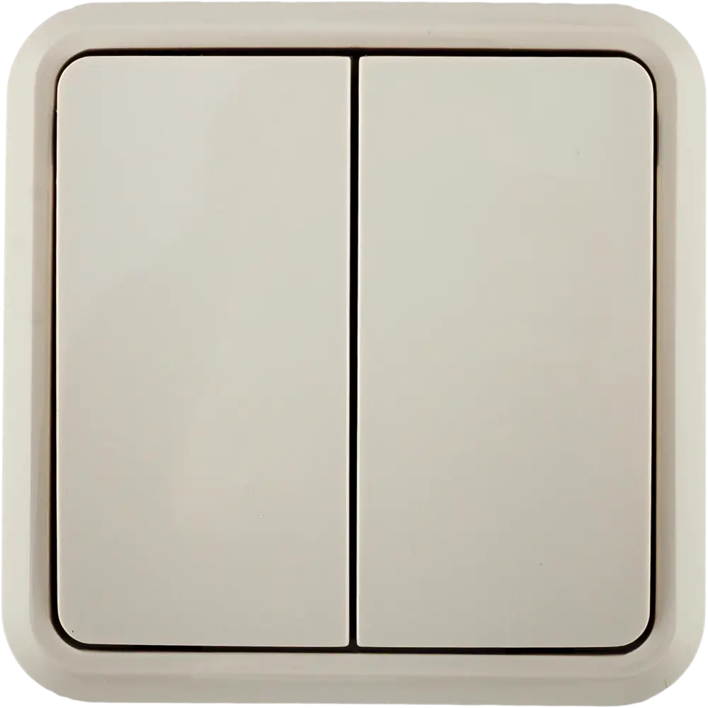 Двойной выключатель LEXMAN для современного интерьера 81930579 First 2 STLM-1101392