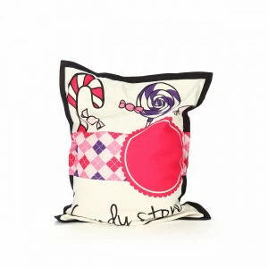 Пуфик-подушка мягкий разноцветный 100х80 см Candy Store LAZY LIFE PARIS ДИЗАЙНЕРСКИЕ 051186 Белый;розовый;черный;разноцветный
