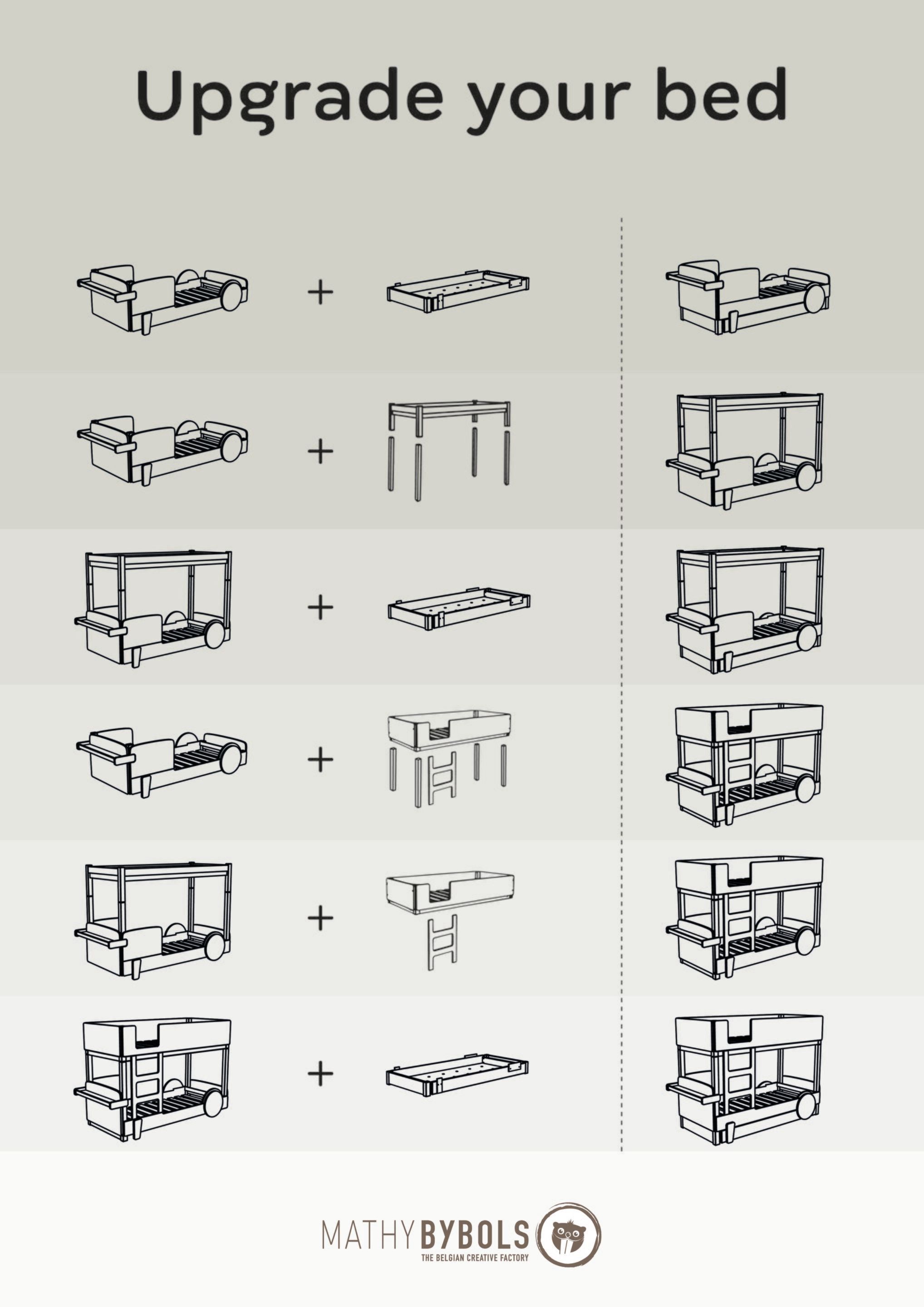 Деревянная двухъярусная кровать Mathy by Bols ARCH-00015757 - Вид №1