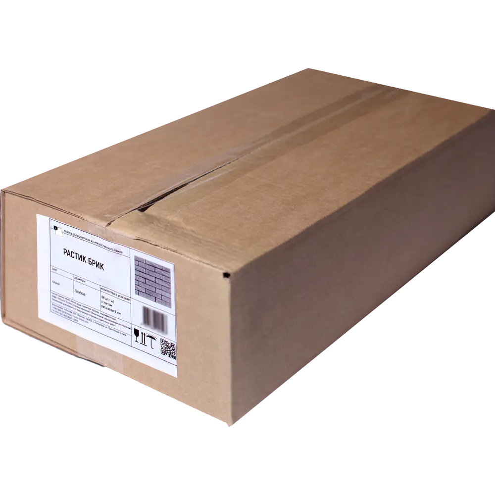 Камень искусственный Ramo Растик брик серый 1м² STLM-2009324 - Вид №3