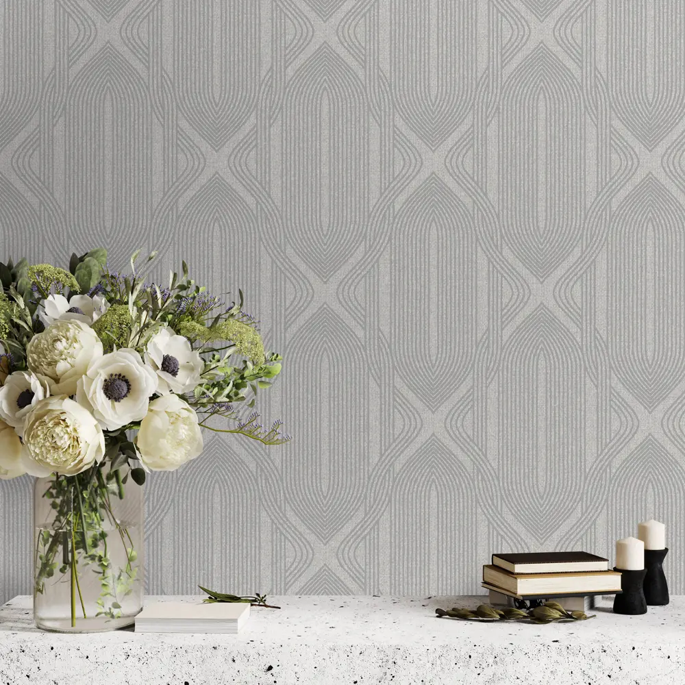 Обои флизелиновые Wallsecret Bottega серые 1.06 м 8707-29 STLM-2052361 - Вид №4