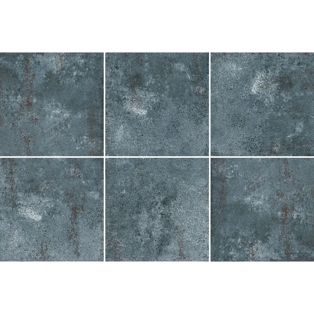 Глазурованный керамогранит Arcadia Ceramica Metal 60x60 см 1.44 м² матовый цвет синий STLM-2115195 - Вид №2