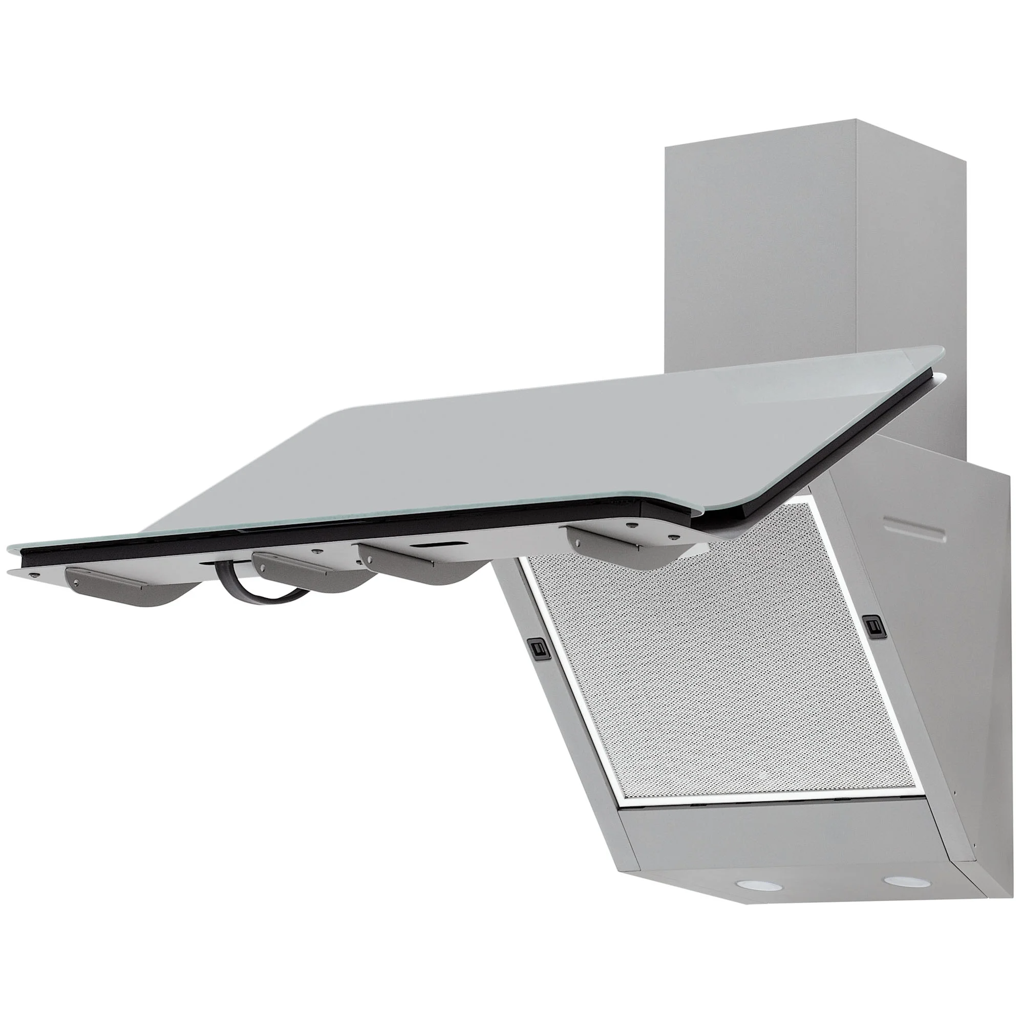 9047484 Вытяжка наклонная KRONA MYSTERIUM 600 GLASS GR S серый/серый STDN-0124888 - Вид №3