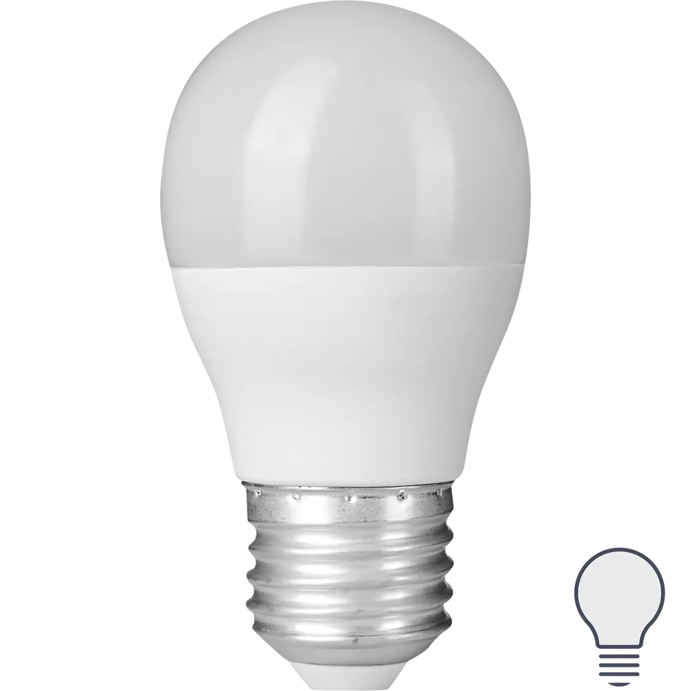 Лампа светодиодная Osram E27 220-240 В 6.5 Вт груша матовая 550 лм нейтральный белый свет 83230007 STLM-2076049 