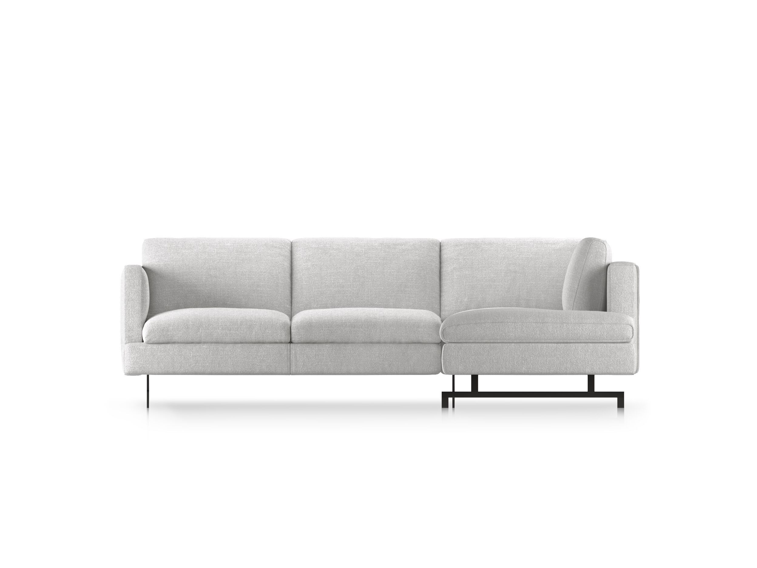 Модульный тканевый диван с полуостровом Natuzzi Italia Джереми ARCH-00010471