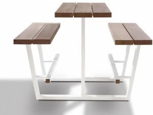 CASSECROUTE Высокий стол для пикника со встроенными скамейками
