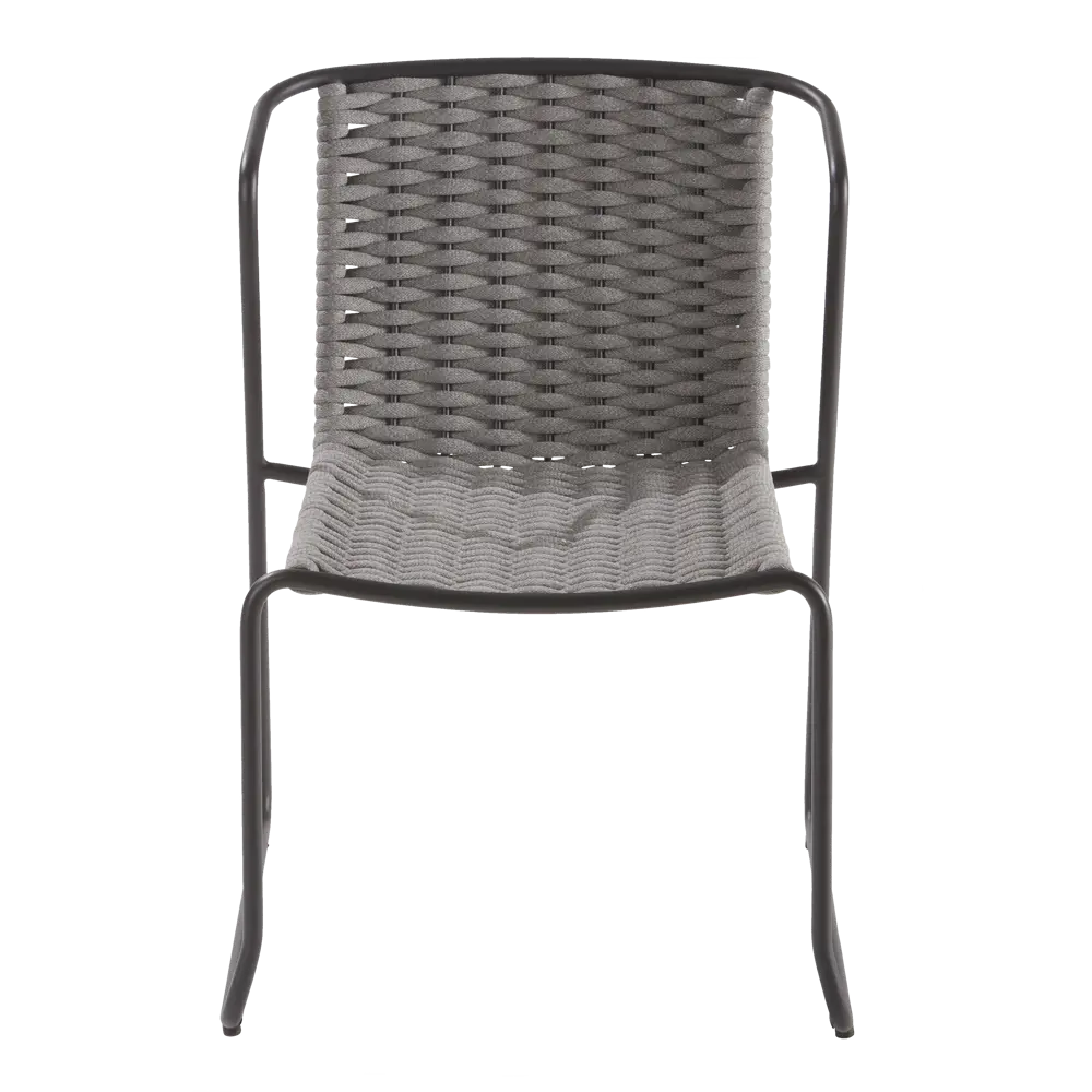 Стул Naterial Livia 63.5x80.5x58 см алюминий/текстиль цвет темно-серый STLM-2009281 - Вид №1