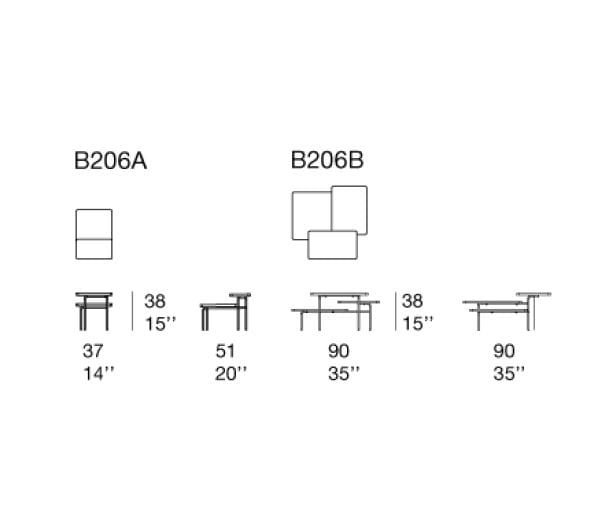 Многослойный садовый столик Paola Lenti ENSEMBLE ARCH-00082301 - Вид №2