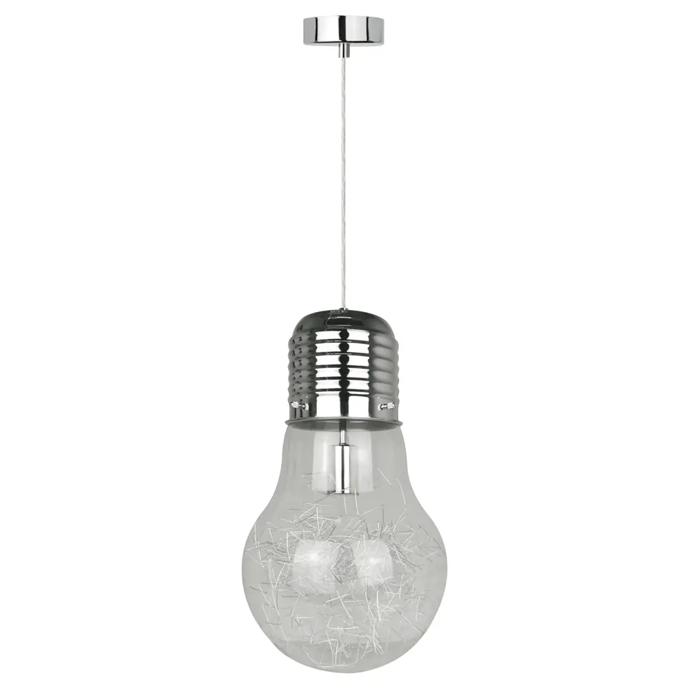 Светильник подвесной Bombilla, 1 лампа, цвет хром INSPIRE STLM-2060415