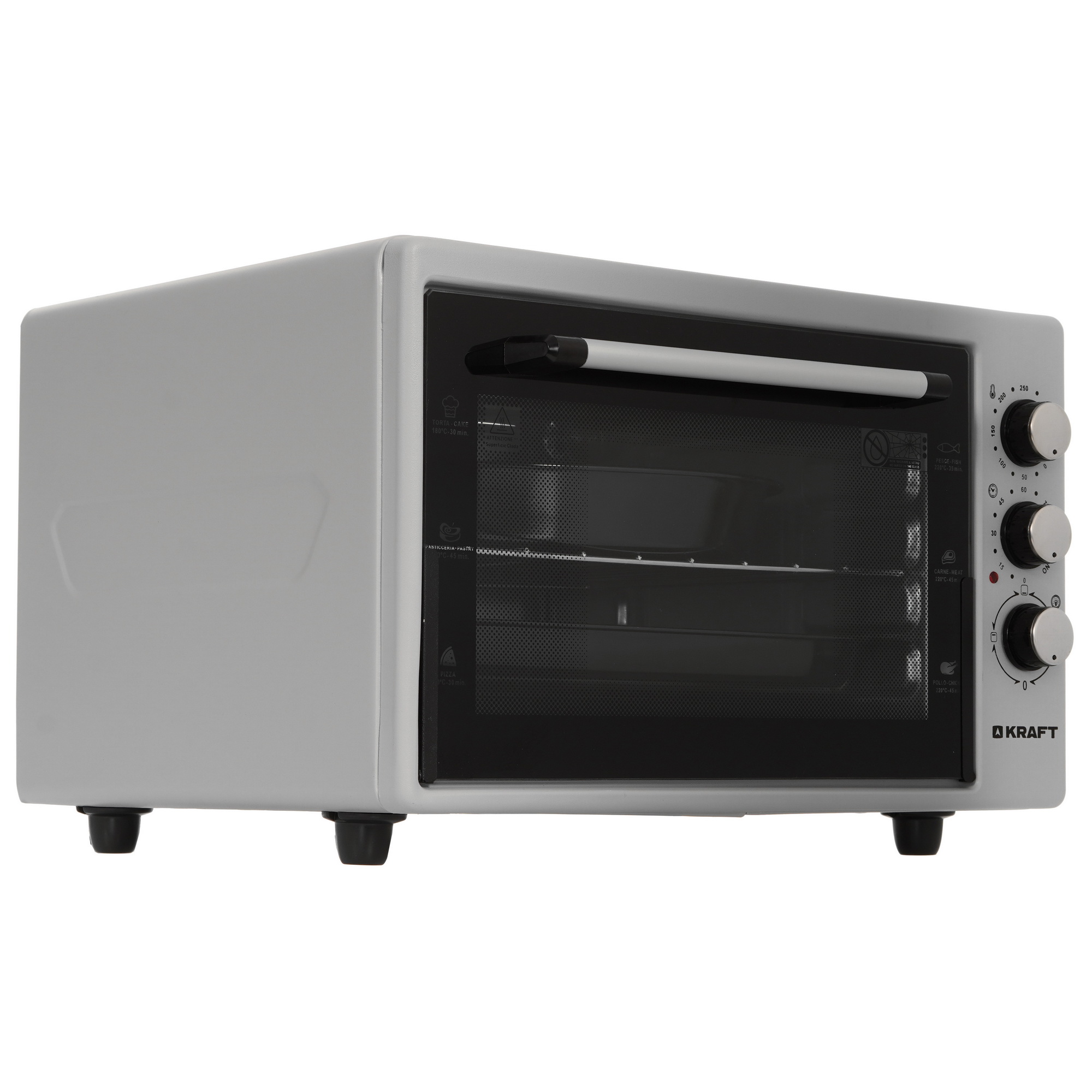 8122015 Мини-печь Kraft KF-MO 3801 GR серый STDN-0129519 - Вид №1