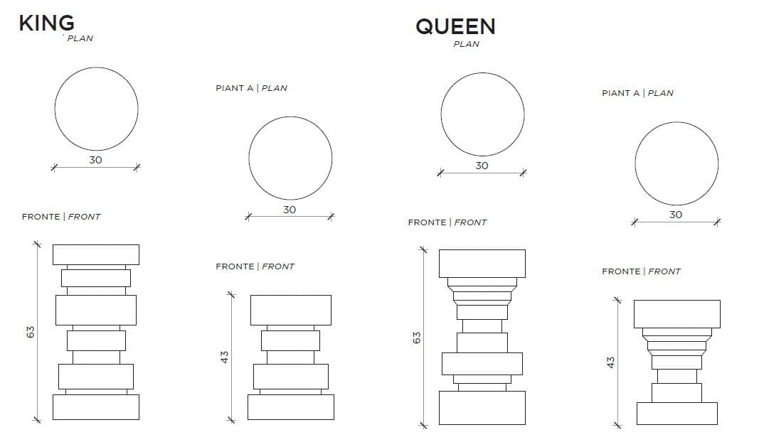 Пробковый журнальный столик / табурет Mogg KING&QUEEN ARCH-00134760 - Вид №7