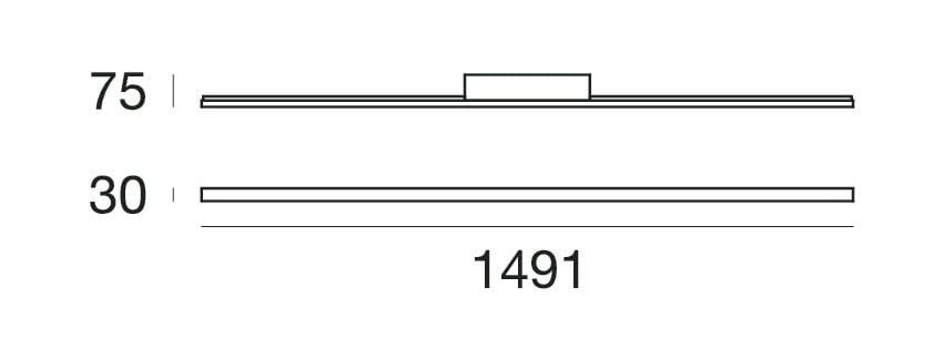 Алюминиевый настенный светильник / потолочный светильник Stilnovo Xilema ARCH-00037172 - Вид №2