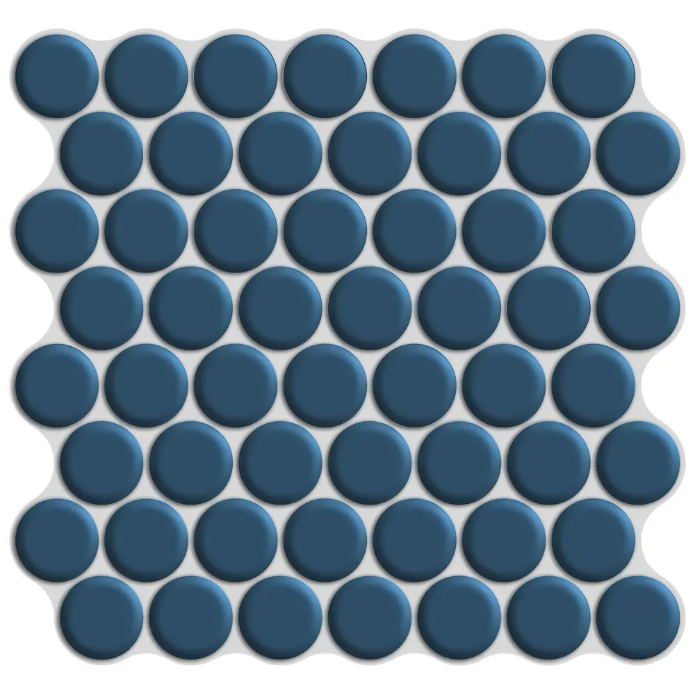 Наклейка декоративная 3D мозаика Синяя роса 25x25 см FBRUSH STLM-2119267