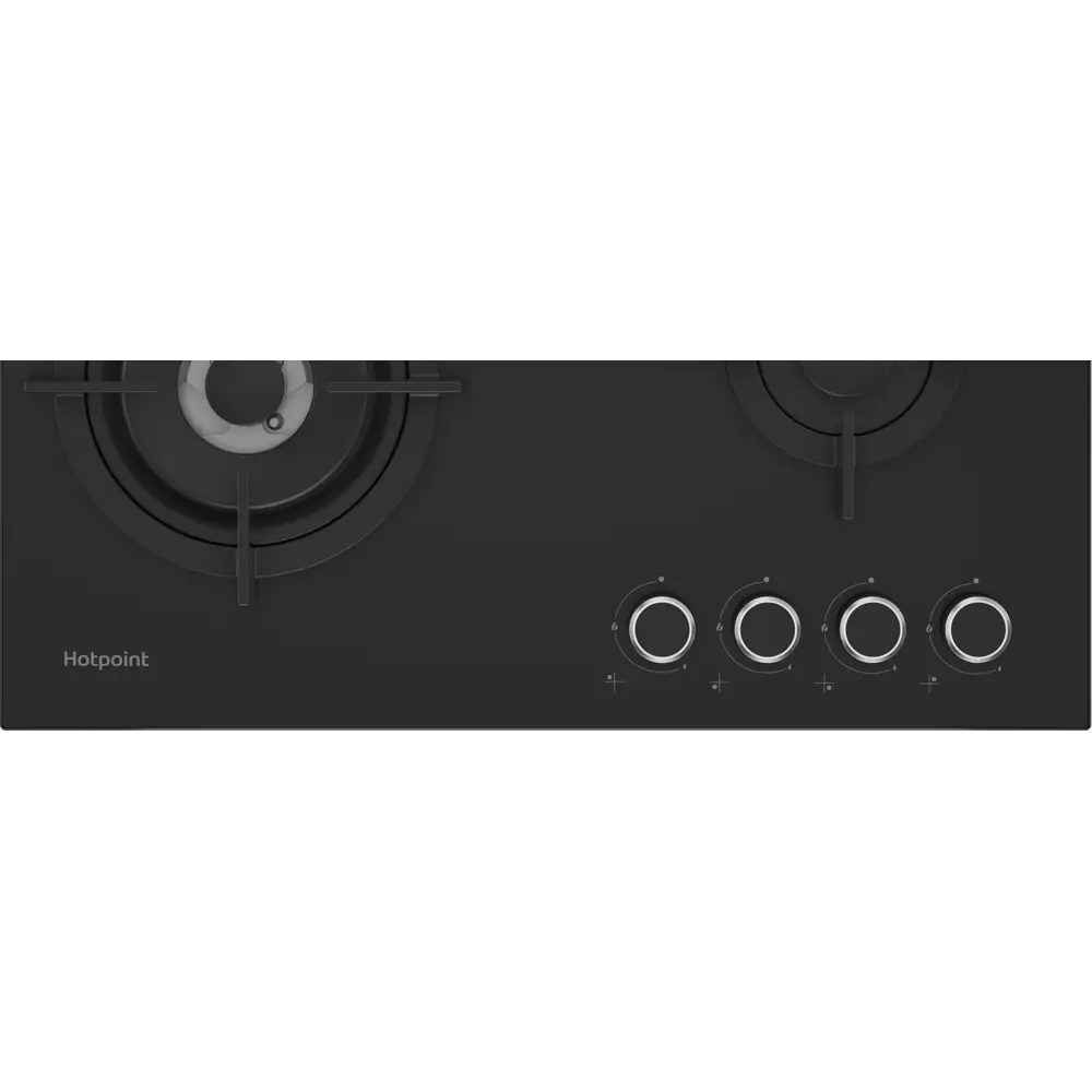 Газовая варочная панель Hotpoint HG 62I/BK 59 см 4 конфорки цвет черный STLM-2020682 - Вид №5