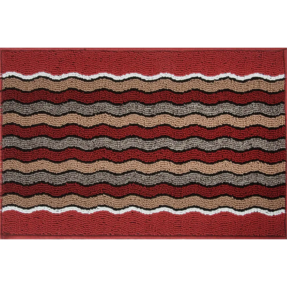 Коврик Jesolo 40x60 см полипропилен цвет бордовый 82320131 STLM-2155882 Santreyd 