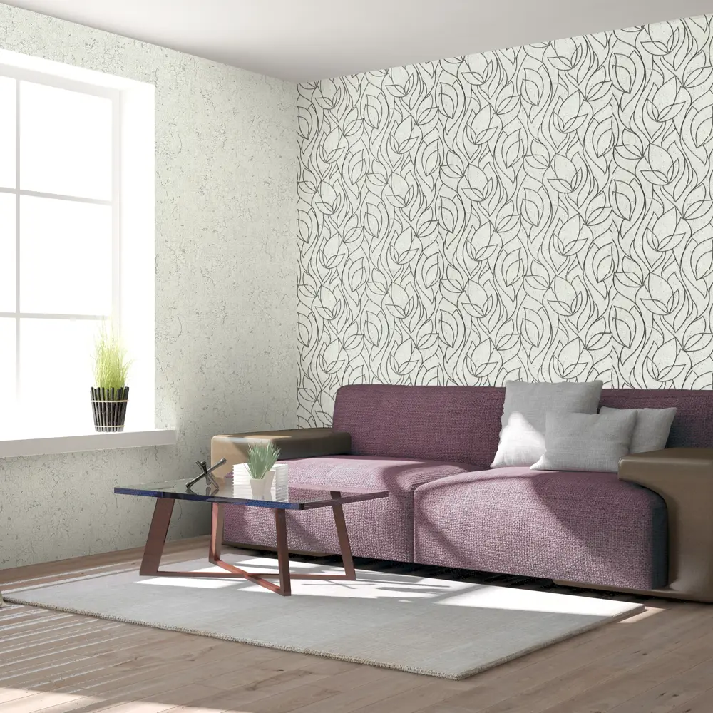 Обои флизелиновые Московская обойная фабрика Лофт Бетон серые 4075-1 1.06 м STLM-2018964 - Вид №3