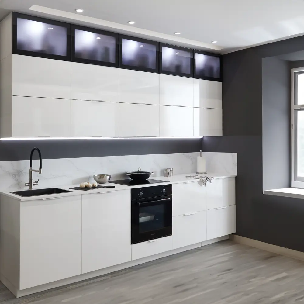 Фасад кухонный DELINIA ID Аша 79.7×38.1 см глянцевый белый 82011160 STLM-0879035 - Вид №7