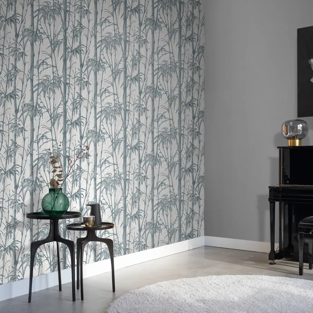 Обои флизелиновые Rasch Florent Бамбук серые 1.06 м м R819922 83374095 STLM-2058937 Florentine - Вид №4