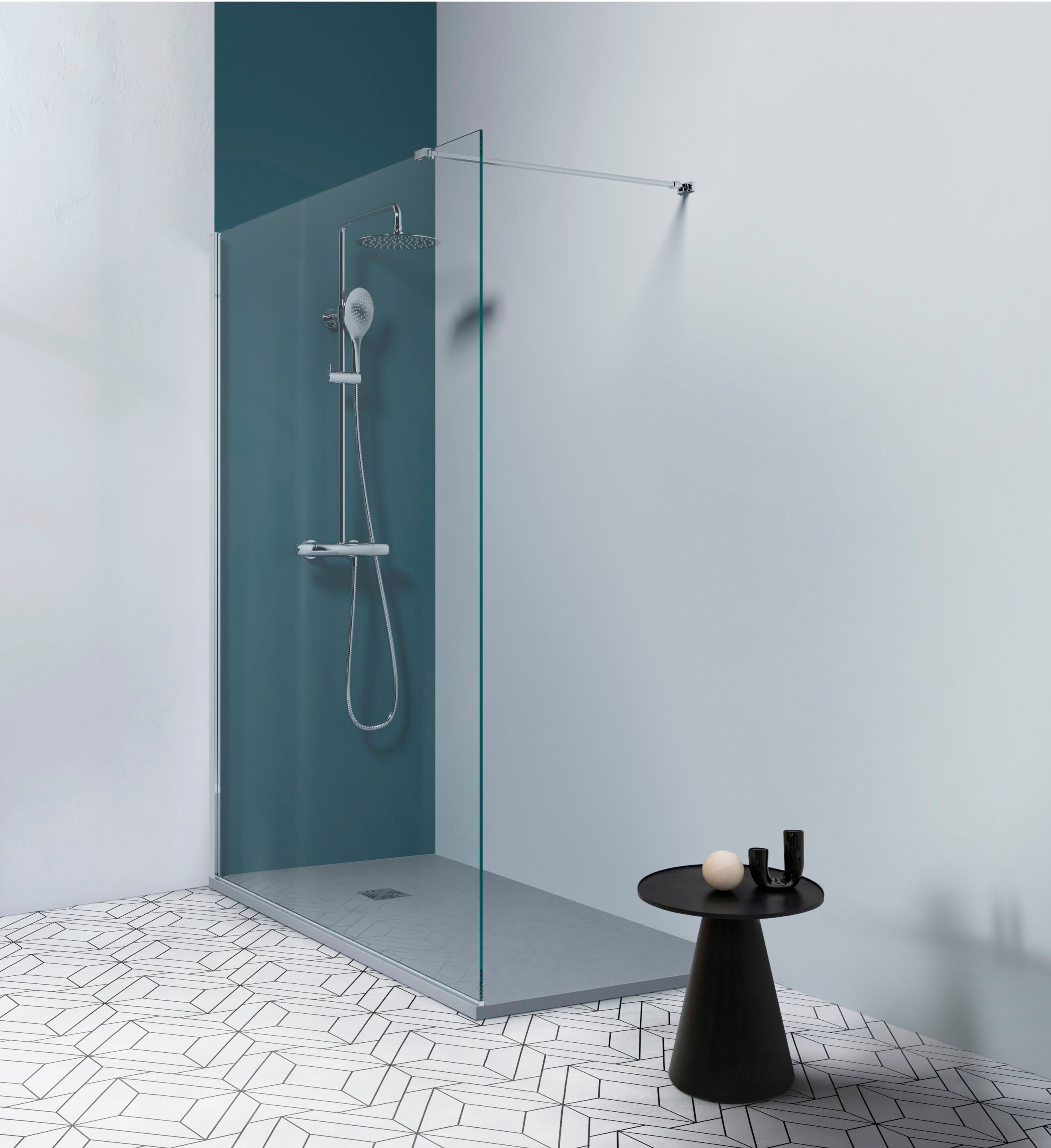 Алюминиевый и стеклянный душ TAMANACO N8PAR53 ARCH-00074280 - Вид №1