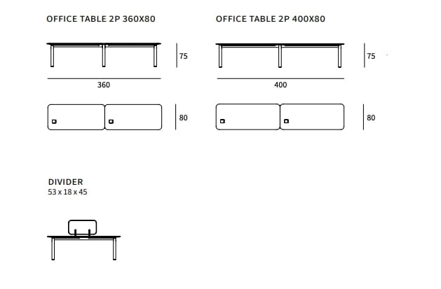 Рабочий стол из стали и дерева Nunc крыло ARCH-00108699 - Вид №6