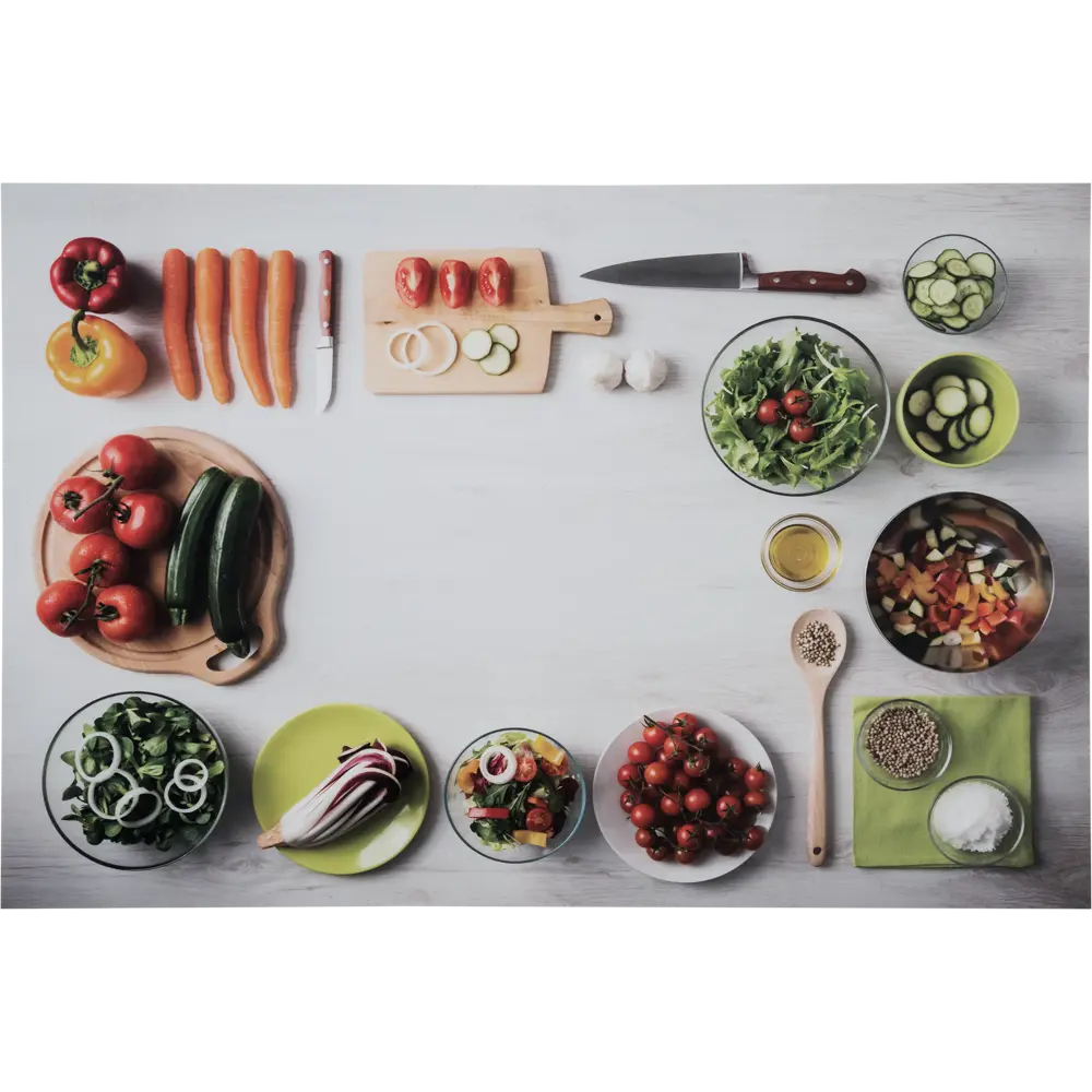 Салфетка-скатерть «Ясень», 60х90 см, ПВХ Santreyd STLM-2006193 - Вид №1