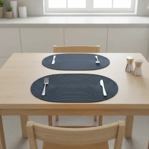 Салфетка под столовые приборы Vidage 45x30 см овальная полипропилен цвет синий