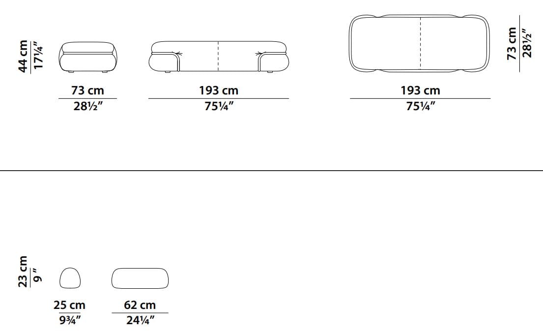Кожаный Dormeuse Baxter So Soft ARCH-00105381 - Вид №4