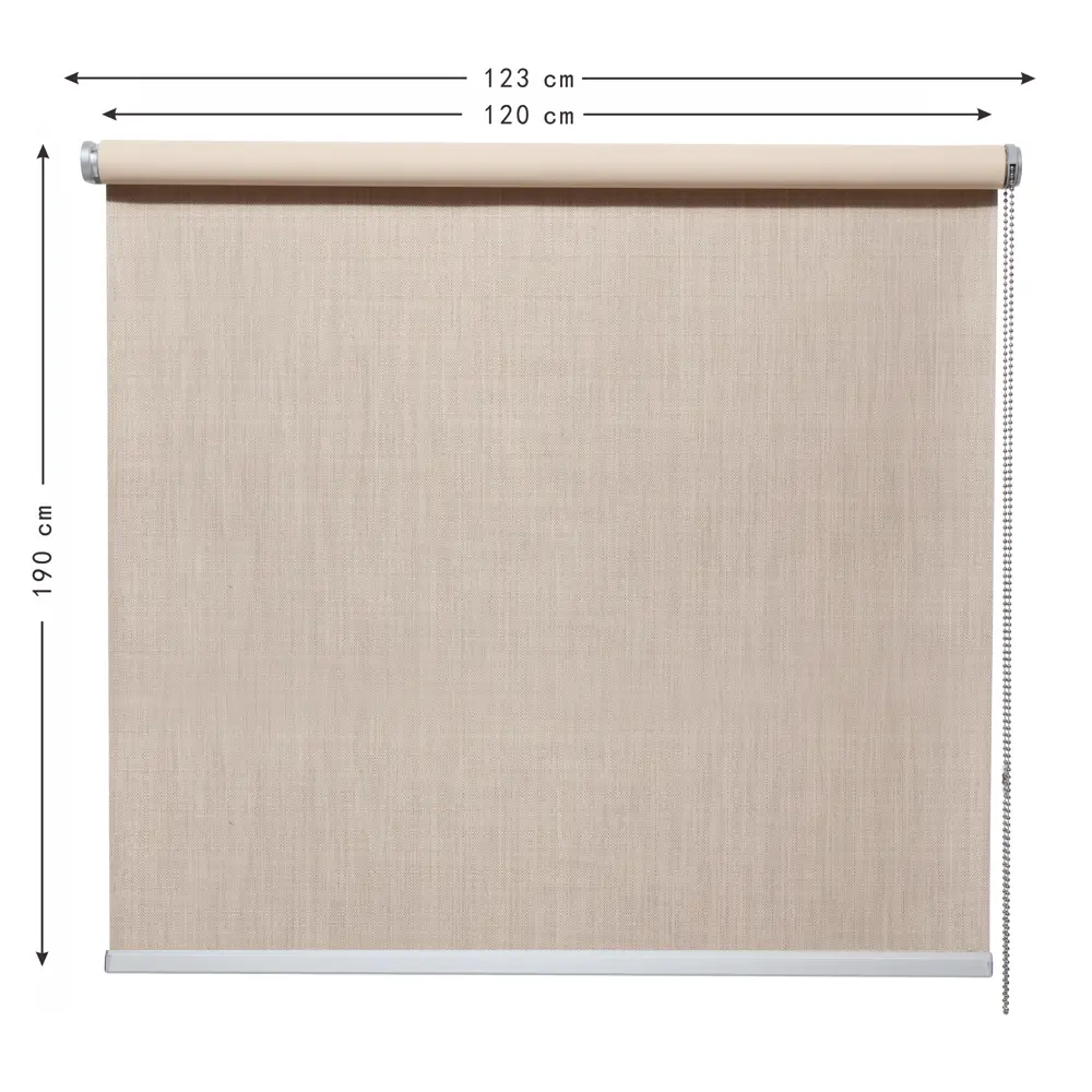 Штора рулонная блэкаут Inspire Natal 120x190 см бежевая Trench 5 STLM-2157089 - Вид №2