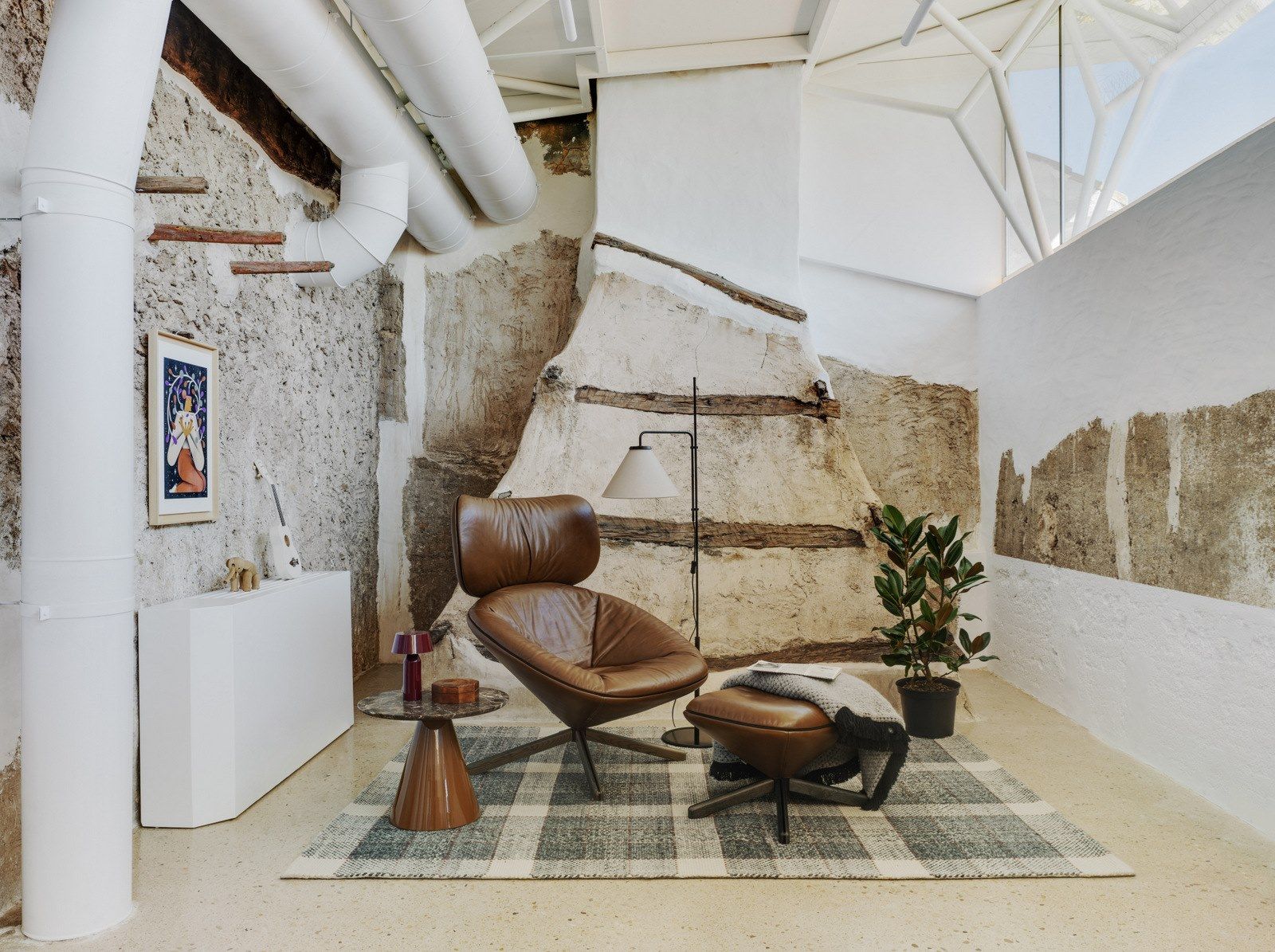 Спицевое кожаное кресло с подголовником SANCAL ARCH-00138039 - Вид №14