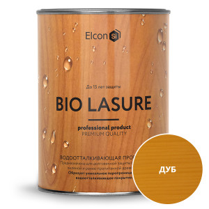 90836372 Водоотталкивающая пропитка для защиты дерева Bio Lasure цвет дуб 0.9 л STLM-0405579 ELCON