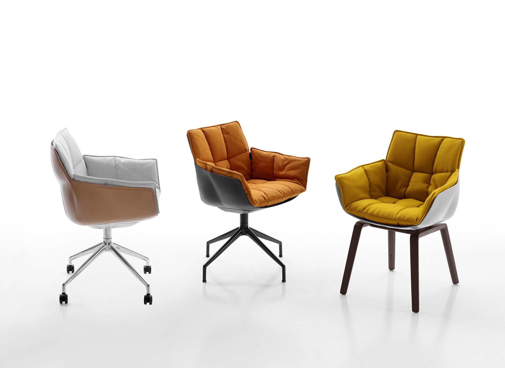 Тканевый стул с подлокотниками B&B Italia Husk ARCH-00136261 - Вид №1