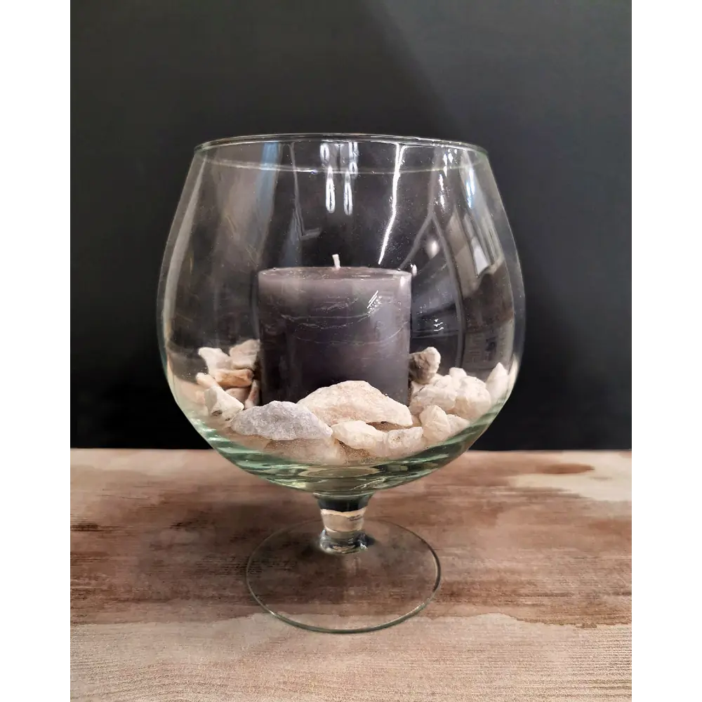 Ваза Santreyd «Бренди» — стеклянная на ножке для изысканного декора 82223426 STLM-0022305 - Вид №3