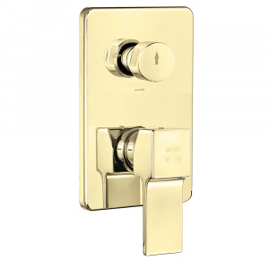 102867317-k  Смеситель для ванной комнаты скрытого монтажа Caro, устанавливаемый на поверхность - 3 способа - золотой вид