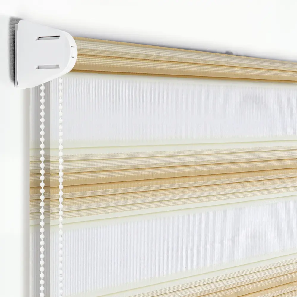 Штора рулонная день-ночь Palermo 180x175 см бежевая MIAMOZA Д/н Palermo STLM-2044512 - Вид №1