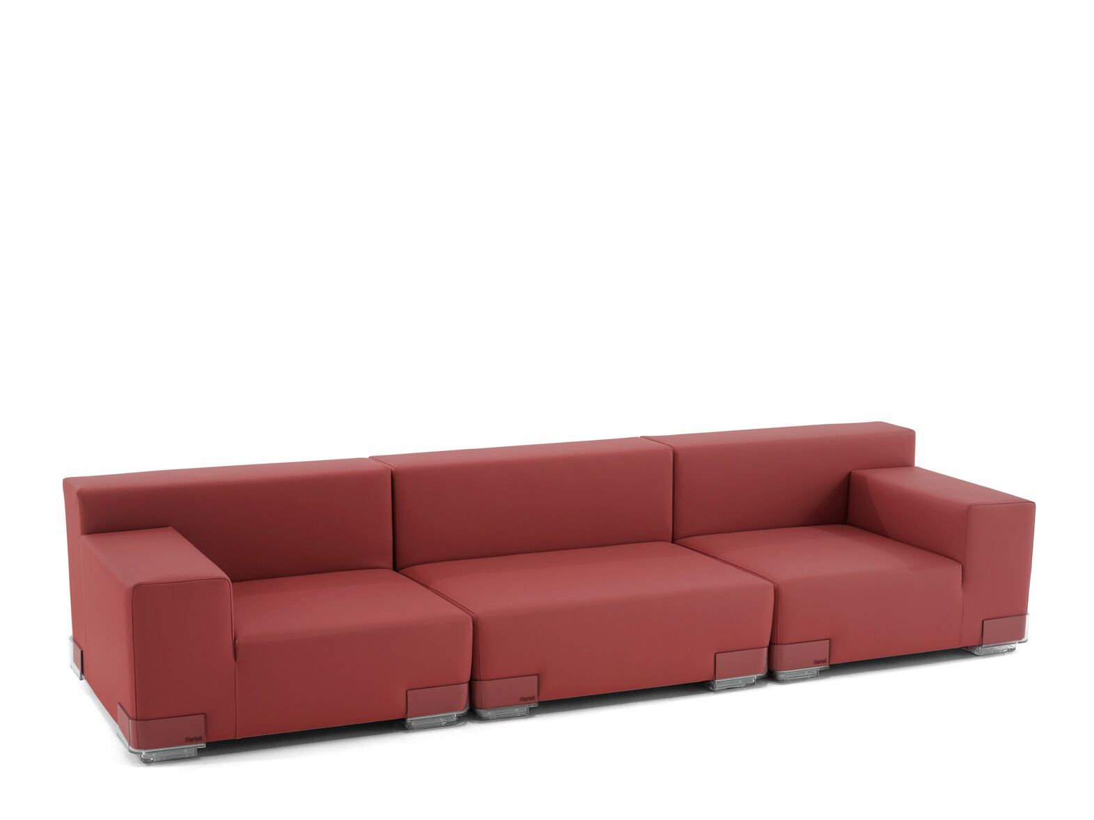 3-местный модульный съемный диван из искусственной кожи Kartell Plastics ARCH-00061055 - Вид №5