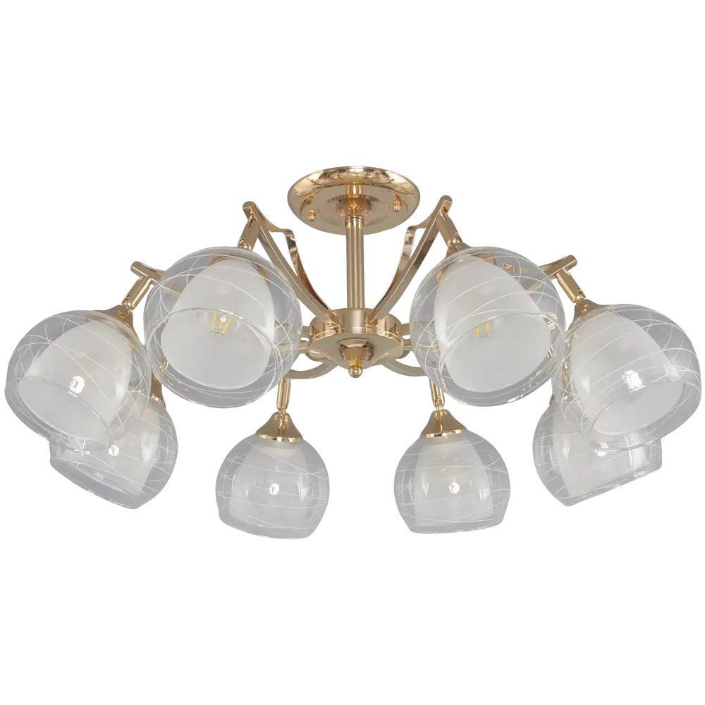 Люстра «Твинс» 8хЕ27х60 Вт, цвет золотой WINK STLM-2089561