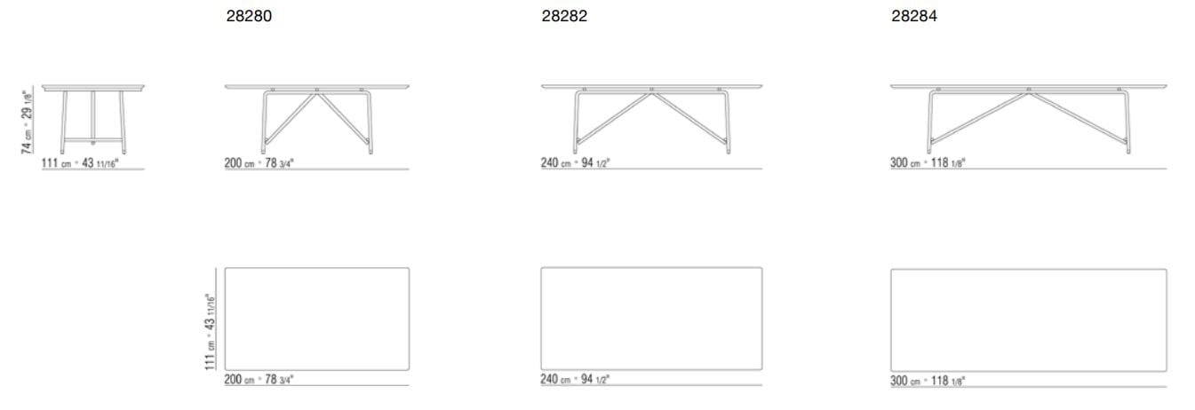 Прямоугольный стол из шпона Flexform Any Day ARCH-00078557 - Вид №2