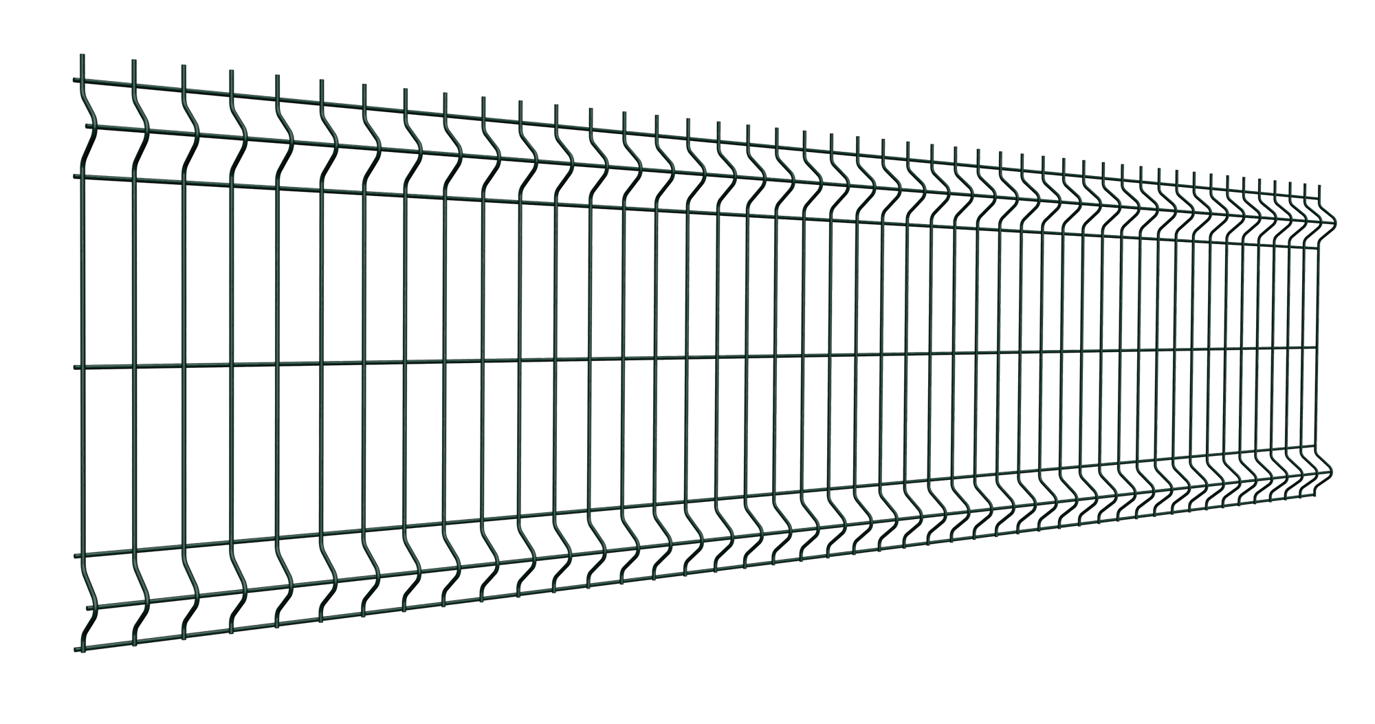 84769492 3D панель для забора 0.63х2.5 м оцинкованная сталь зеленый Profi STLM-0054934 GRAND LINE