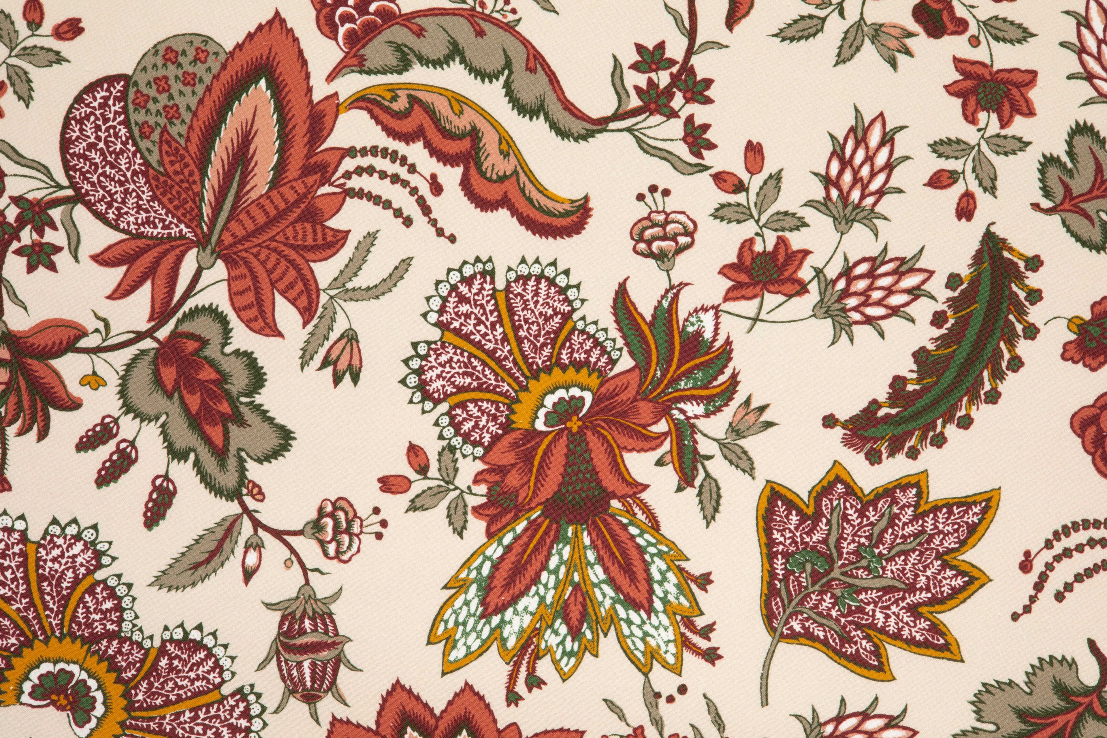 Хлопчатобумажная ткань с цветочным рисунком LELIEVRE Quenin-Belle Époque ARCH-00020380 - Вид №15