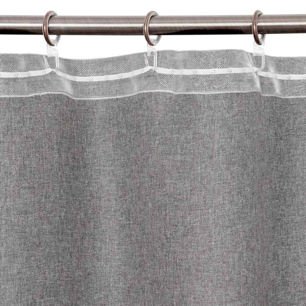 LINEN WAY Штора «Савана» на ленте серый 145×180 см для кухни 82000116 STLM-0016858 - Вид №4