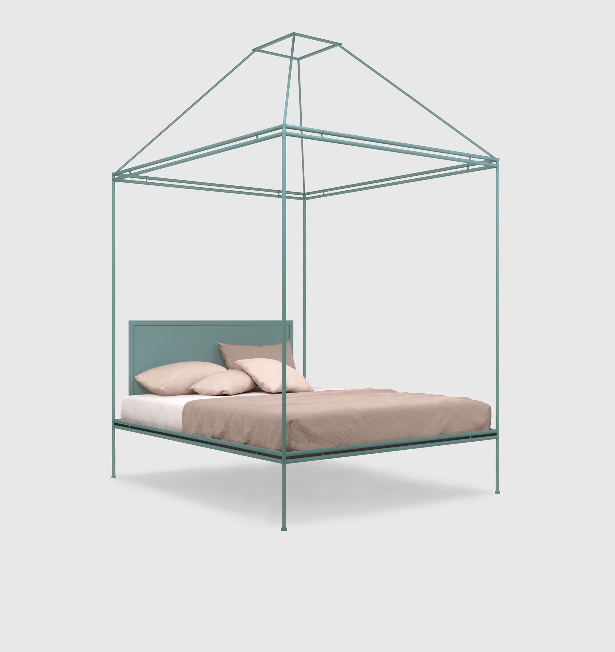 Двуспальная кровать из кованого железа с балдахином Lispi SOMMO ARCH-00081187 - Вид №3