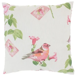Подушка декоративная «Английский сад» 40х40 см цвет розовый
