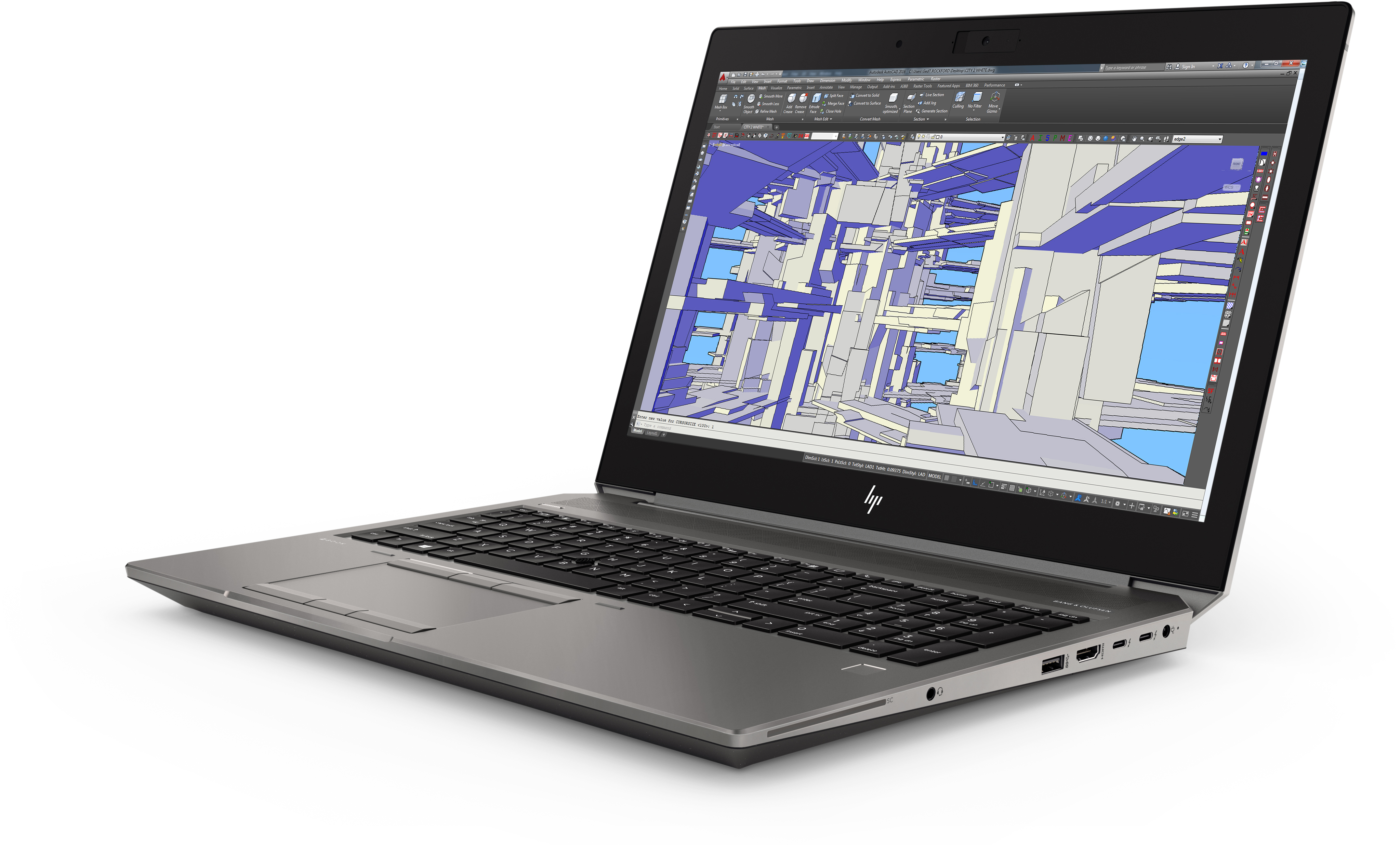 6TU92EA#ACB zbook 15 g6 15.6"(1920x1080)/intel xeon e-2286m(2.4ghz)/65536mb/1024pcissdgb/nodvd/ext:nvidia quadro t2000(4096mb)/90whr/war 3y/2.6kg/silver/w10pro HP Santreyd  - Вид №1