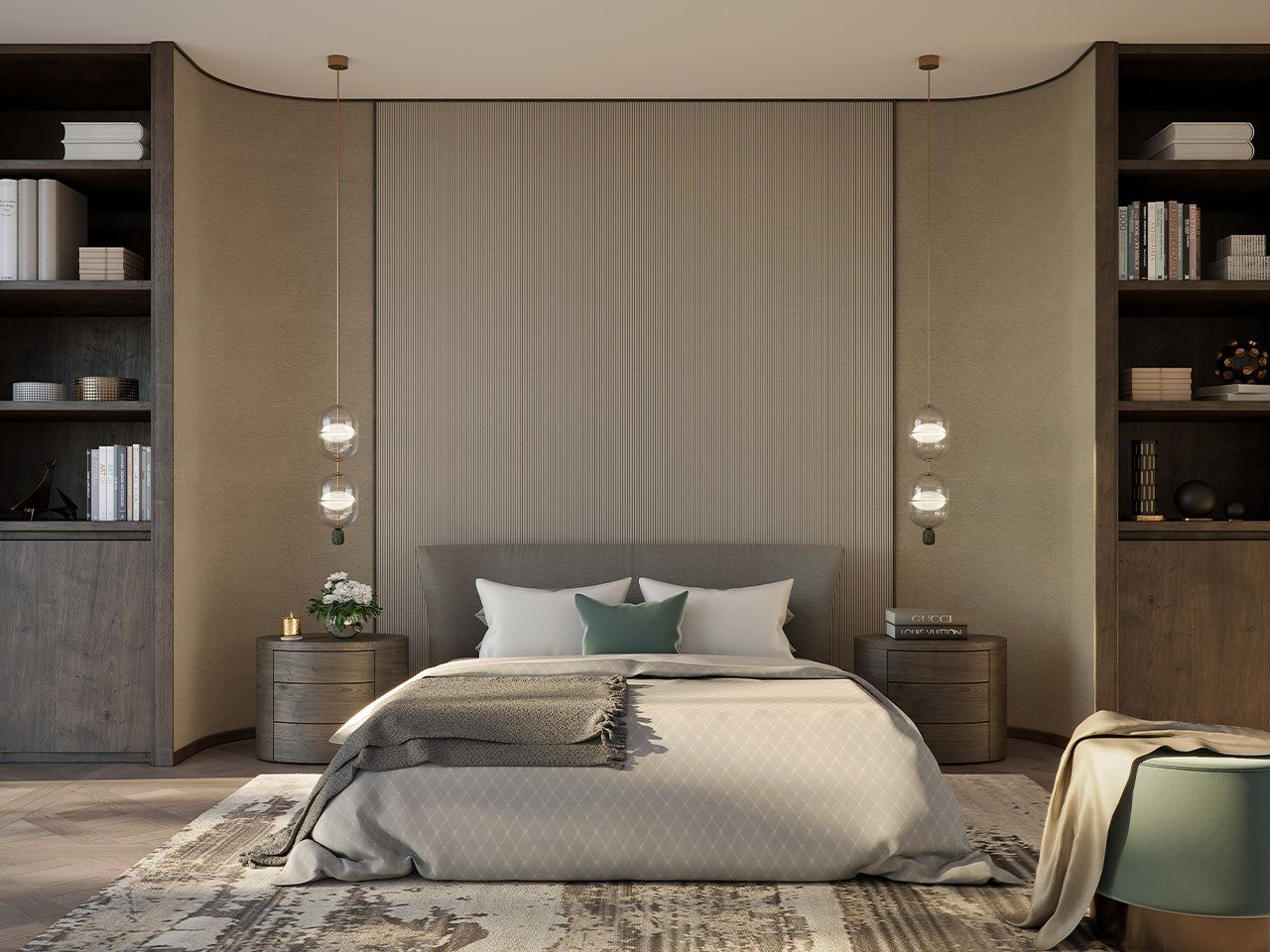 Светодиодный подвесной светильник из камня и стекла Rakumba Indre ARCH-00078865 - Вид №6