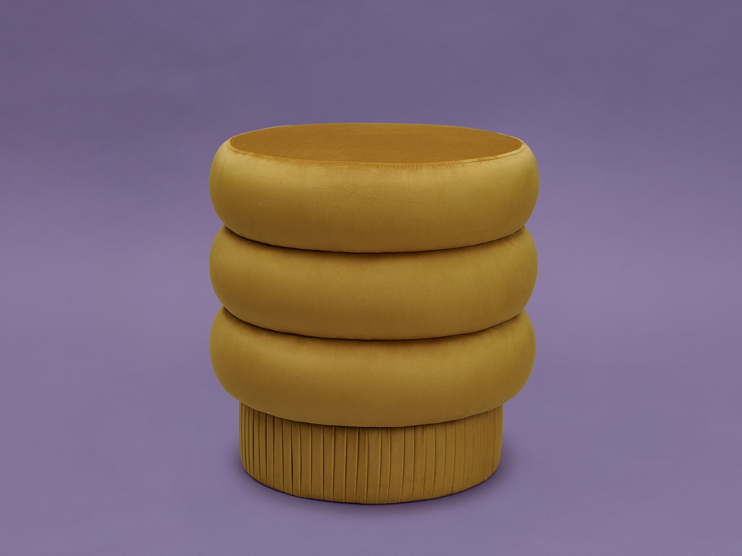 Круглый бархатный пуф Houtique насос ARCH-00093241