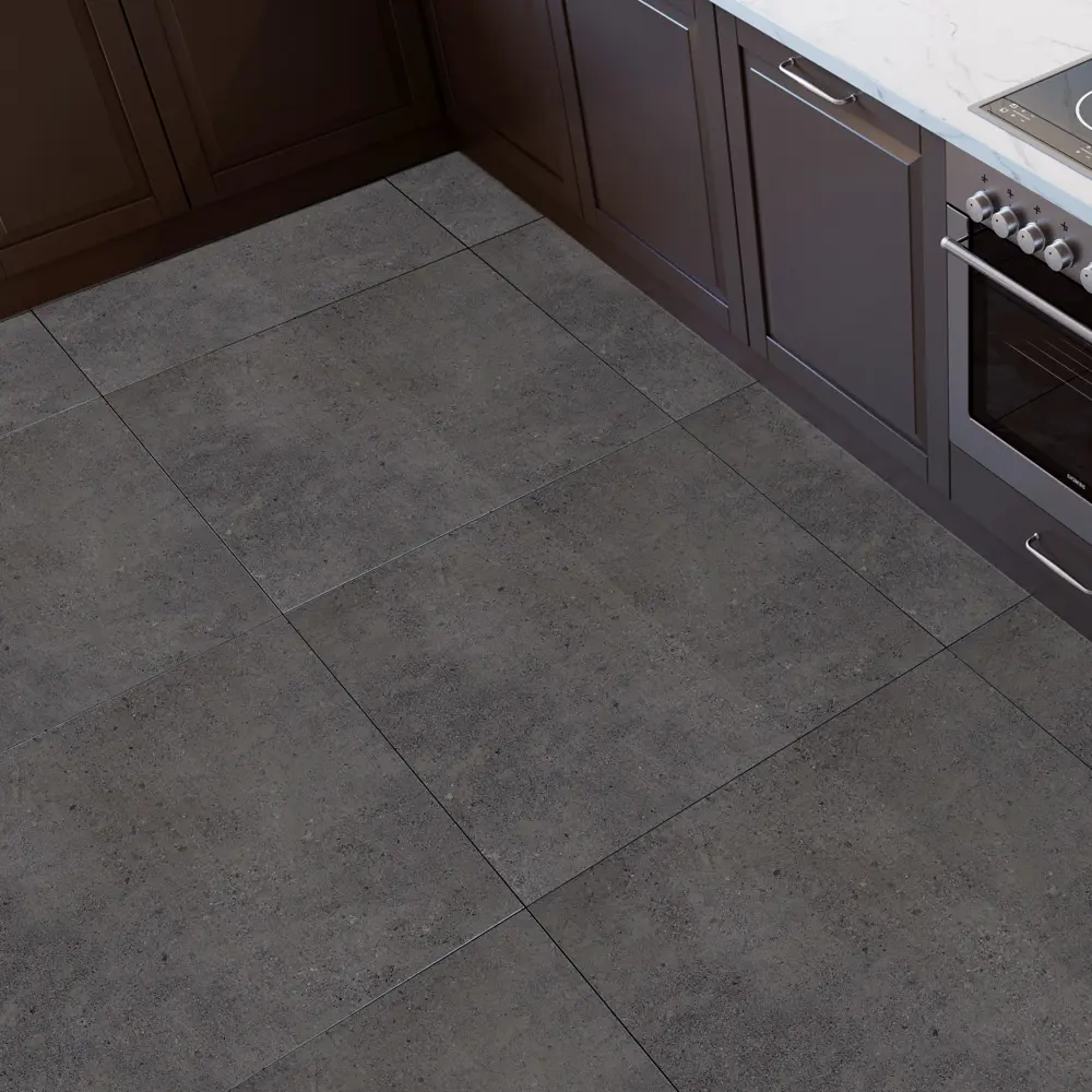 Santreyd Bronx-08: керамогранит антрацит для бесшовных интерьеров 89369387 STLM-1374924 - Вид №4