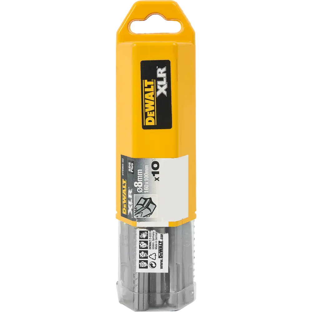 Бур по бетону SDS-plus Dewalt XLR 8x160 мм, 10 шт STLM-2126166 - Вид №3